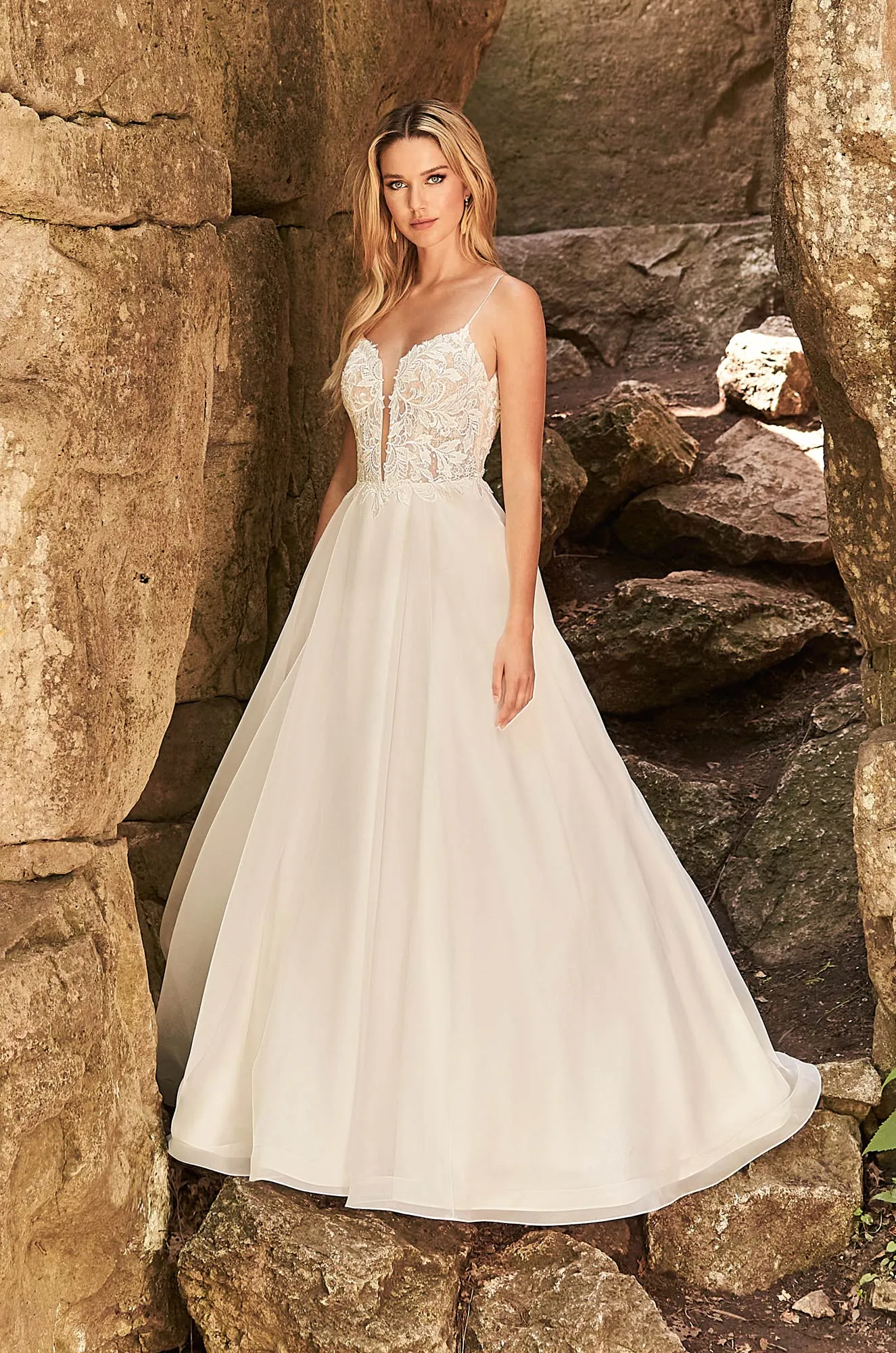 Mikaella lace wedding dress best sale