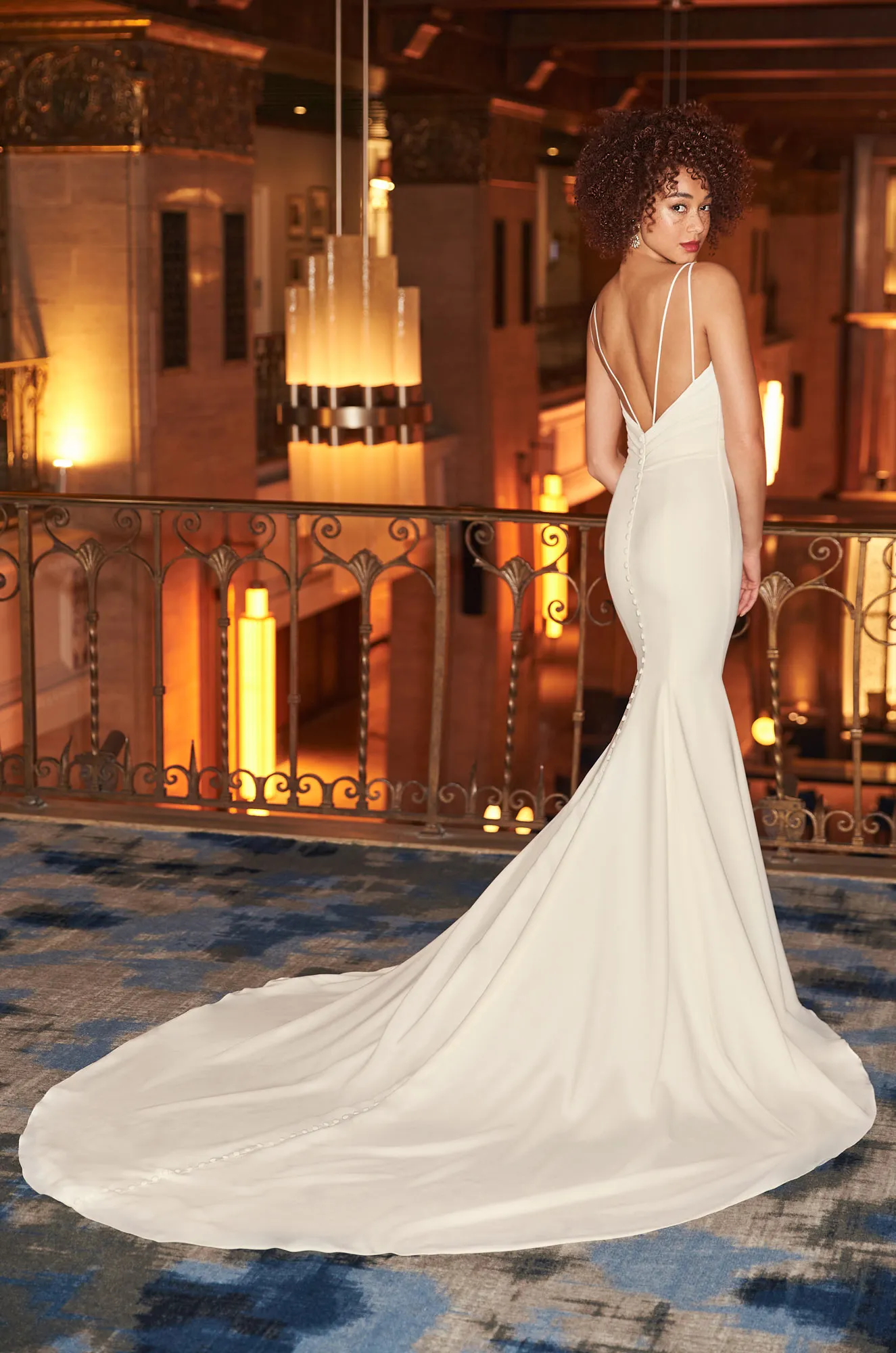 Stunning Crepe Wedding Dress Style 2354 Mikaella Bridal