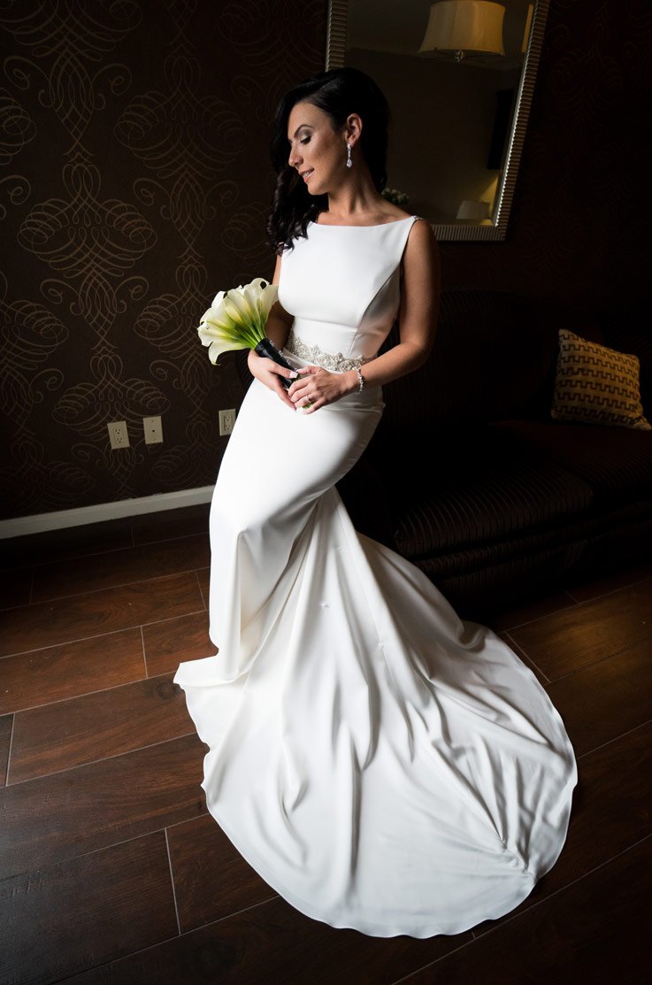 Real Bride Long Island City NY Ashley John Paloma Blanca