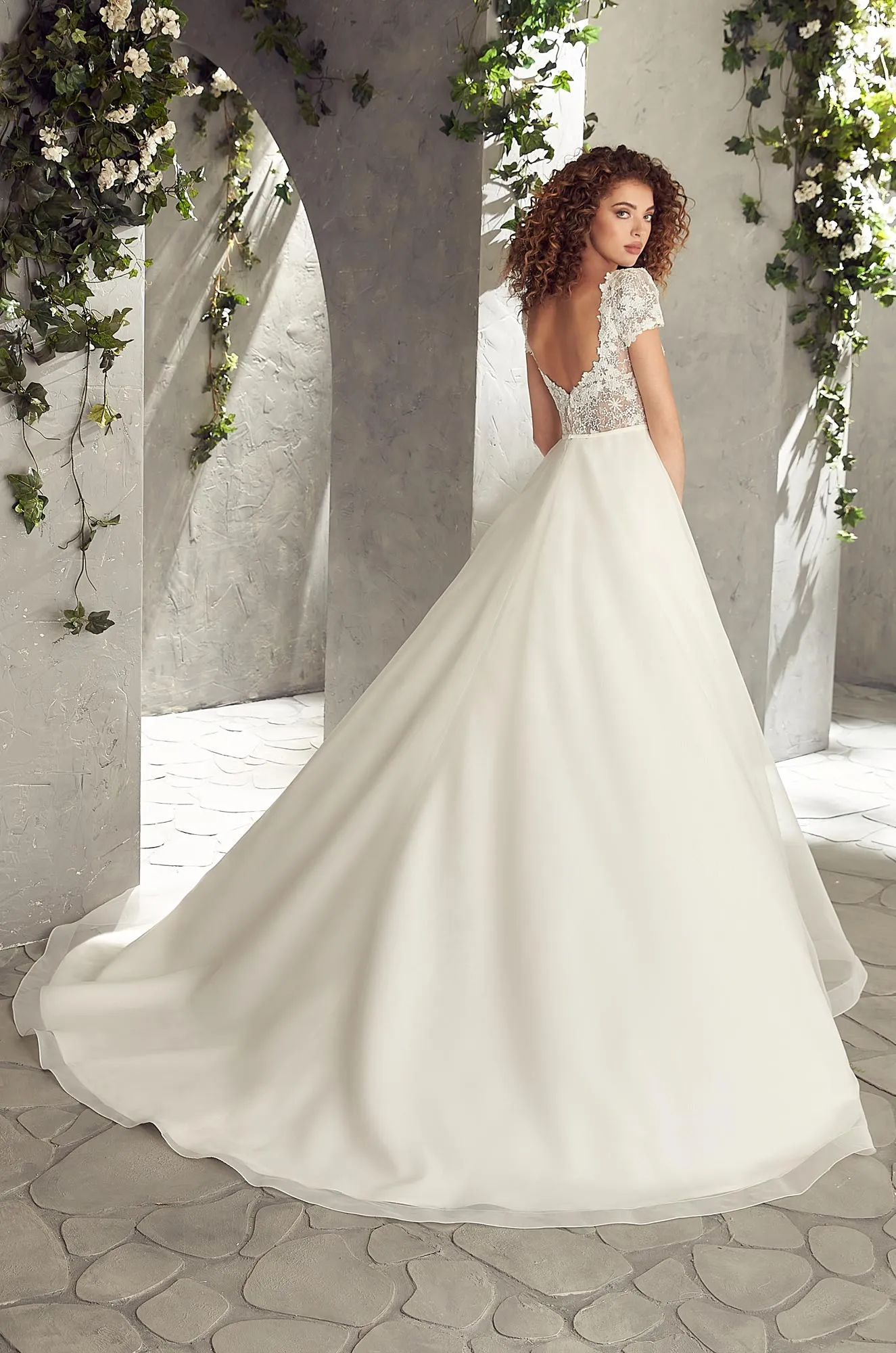 M2536 | Jacquard A-Line Wedding Dress